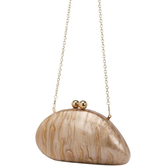 Stylish Acrylic Clutch Handbag - Versatile Crossbody for Prom and Formal Events - Picture 6 of 6